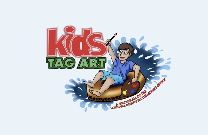 kids tag art logo